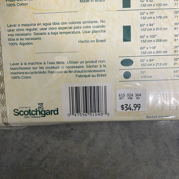 Bardwil linens holiday eloquence rectangular - Picture 5 of 5